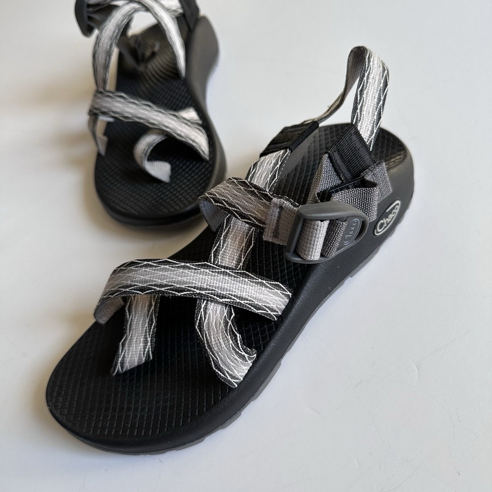 Chaco Black Sandals with Gray Straps
